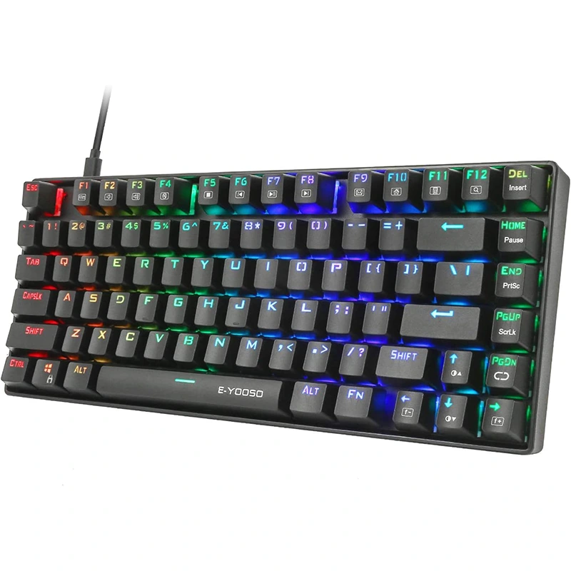 81 Tuşlu RGB Mekanik Oyun Klavyesi Suya Dayanıklı