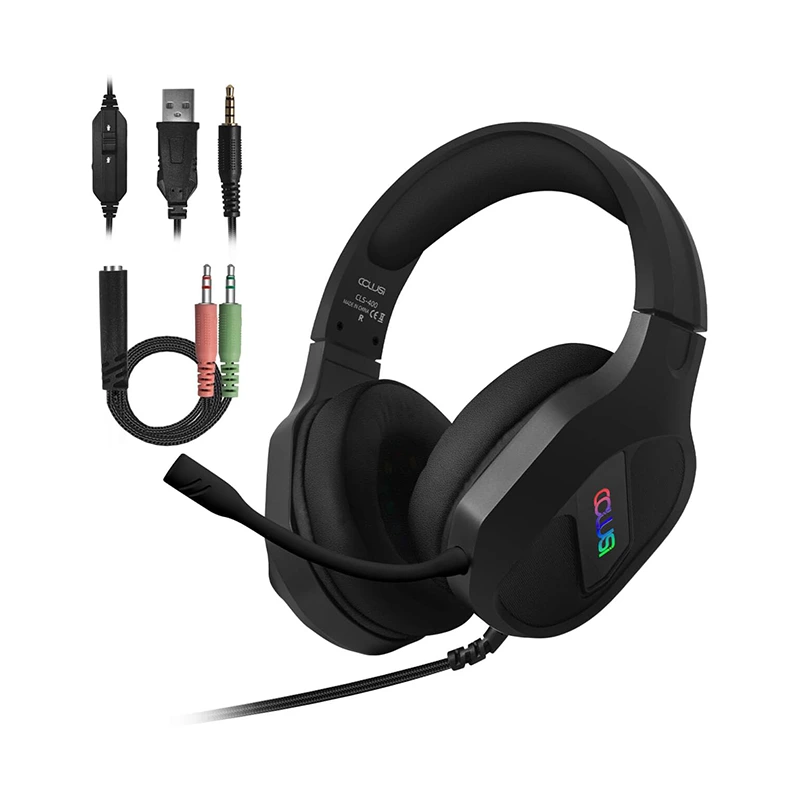 Oyuncu Kulaklığı 3,5 mm Kablolu RGB Ayarlanabilir